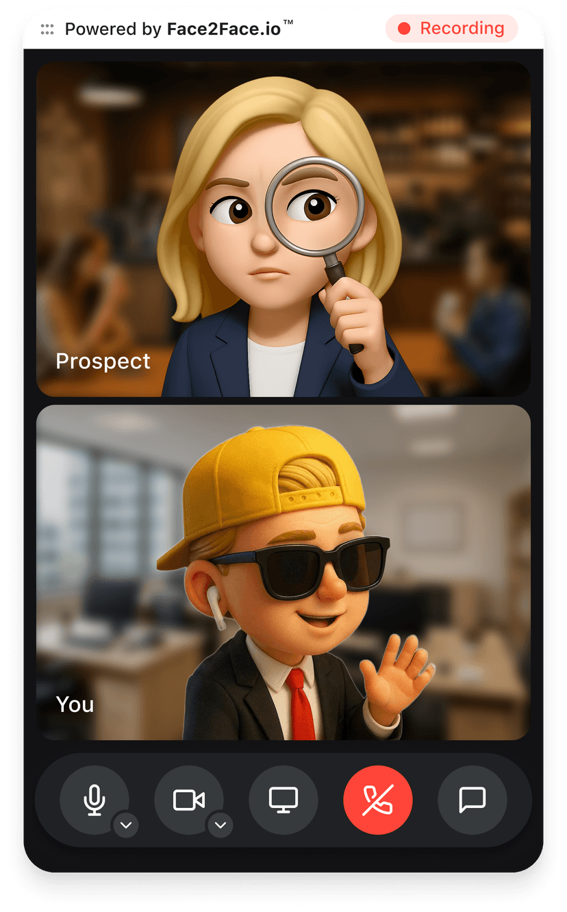 Face2Face Video Call Interface